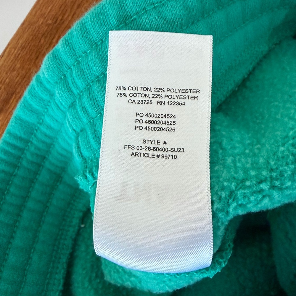 Aritzia TNA Cozy Fleece Perfect Sweatshorts Lounge Shorts Teal Women’s XS - Picture 7 of 8
